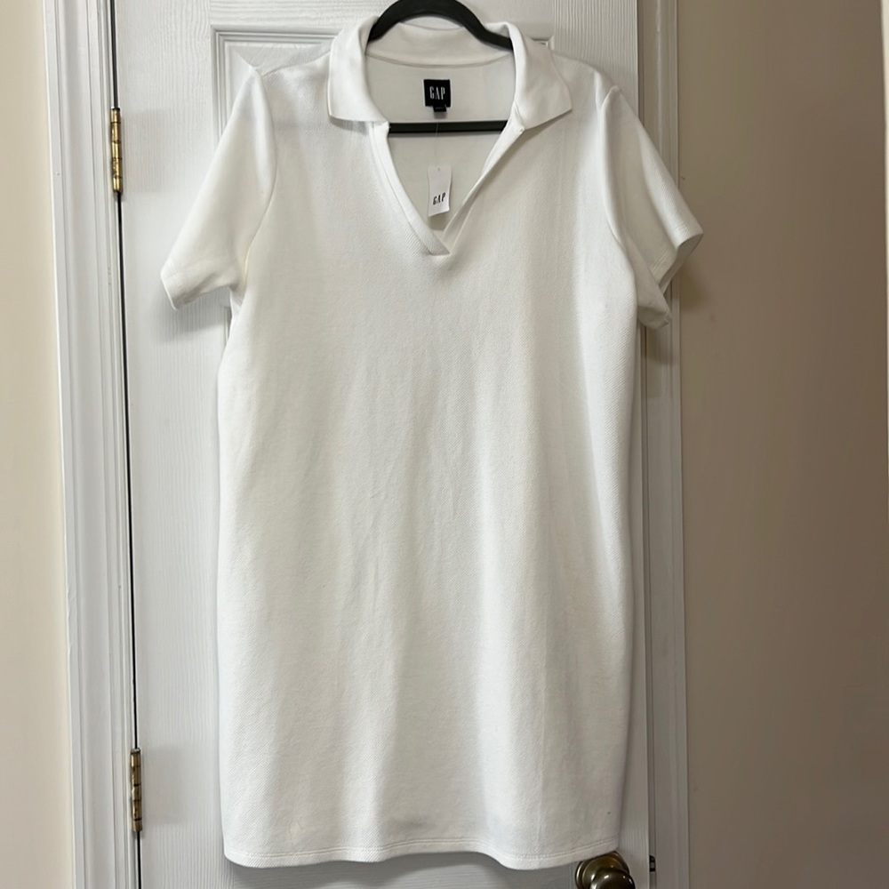 Gap white shift dress NWT size L $20